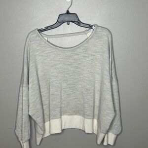BB Dakota Off Duty Open Criss Cross Back Sweater Top